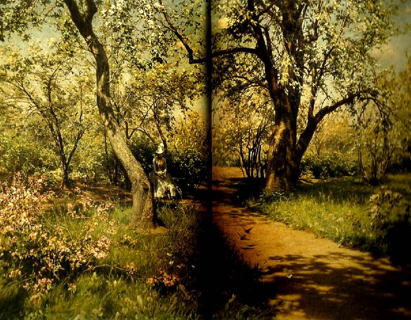 johan krouthen var i tradgarden oil painting image